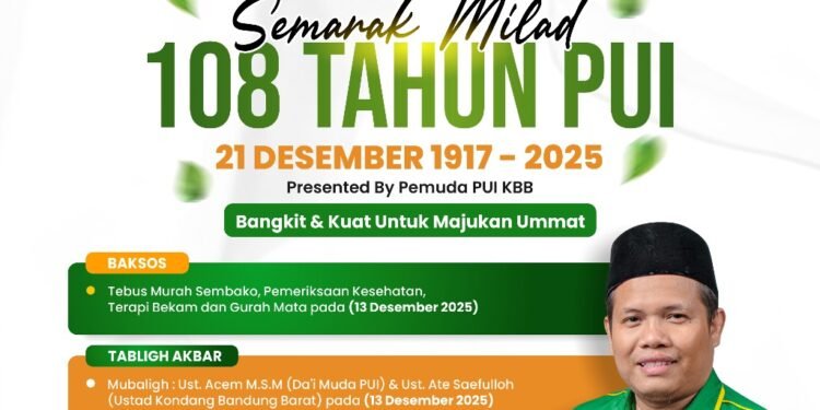 Sambut Milad 108 PUI, Pemuda PUI Bandung Barat Akan Gelar Berbagai Kegiatan: Baksos Hingga Napak Tilas Sejarah